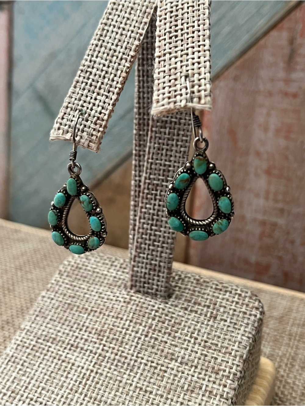 925 Turquoise Oval Earrings